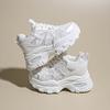 Small thick-soled dad shoes 22 new breathable mesh casual inner height-increasing sports shoes show small feet