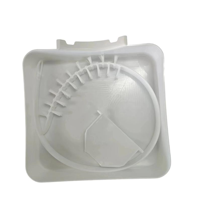 Laundry Room Moisture Tray for Washer Area, Washing Machine Drain Pan Set with Front Opening & High-Side Design