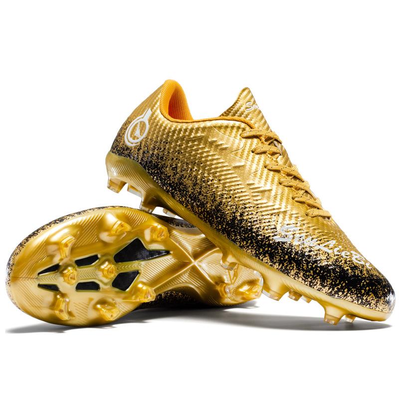 Low-top Actual Combat Football Shoes Men's Spikes Grass Kicking Shoes Adult and Older Children's Game Training Shoes