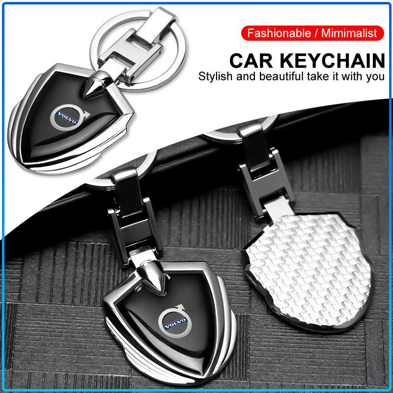 Car Keychain Car Emblem Gift With Key Ring Auto Accessories Sticker For Volvo Rdesign XC90 S60 XC60 V70 S80 S40 V50 V40 V60 C30 S70