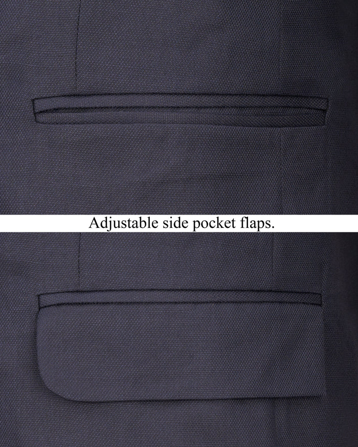 Iridium Gray Single-Breasted Blazer