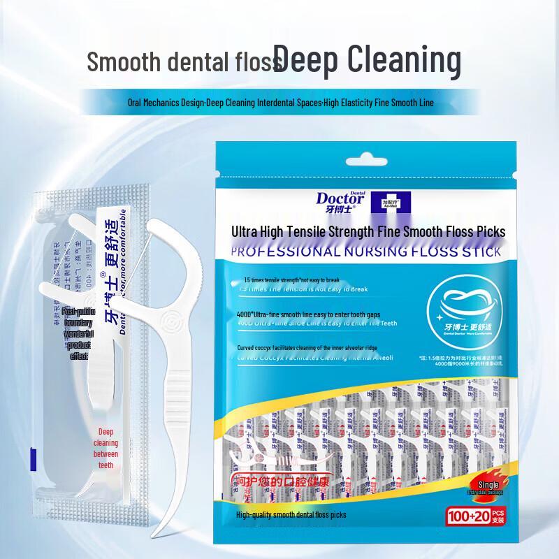 Dr. Tooth High-Tension Smooth Dental Floss Picks