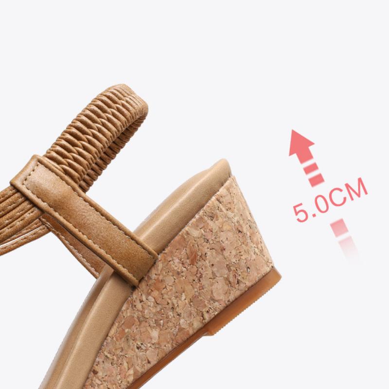 Женские повседневные босоножки на танкетке Летние римские туфли Женские тонкие — фото 5