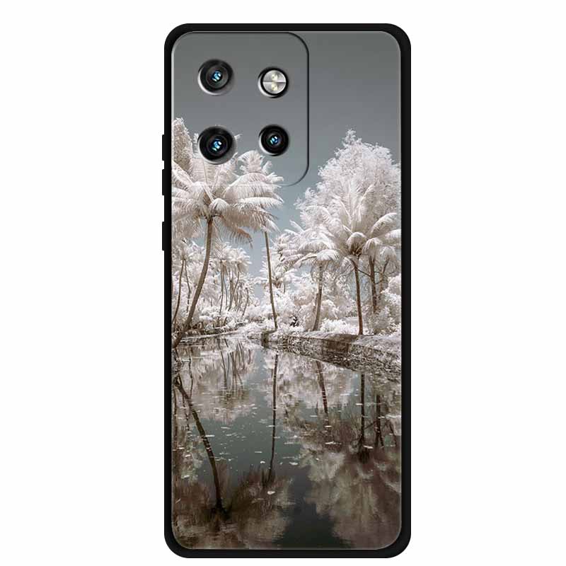 Christmas Cover For Motorola Moto G75 5G Black Silicone Cases TPU Santa Claus Christmas Tree Cover Deer For Moto G75 5G TPU case