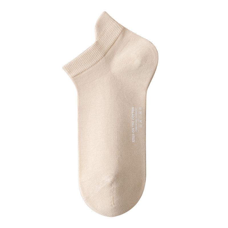 

Женские носки, Носки из чистого хлопка с защитой от запаха, Женские универсальные короткие носки из 100% хлопка, Летние тонкие хлопковые носки 1 pair хаки