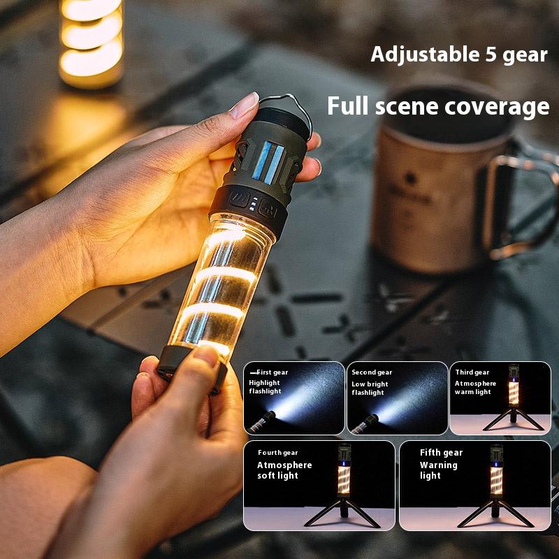 Multi-function Camping Mosquito Lamp Rechargeable Portable LED Flashlight Outdoor Lighting Mosquito Repellent Light with Tripod