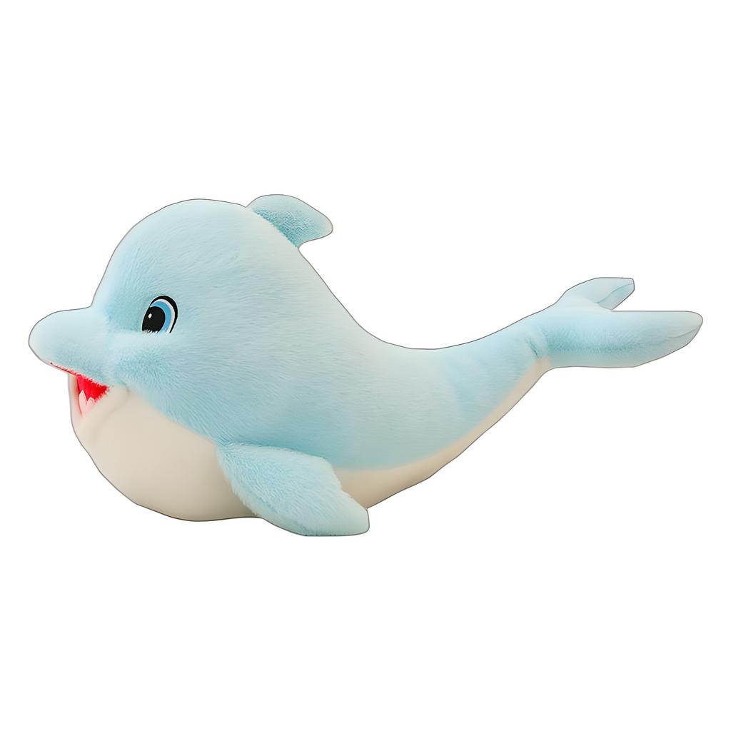 Cute Dolphin Doll Plush Toy Girl Birthday Gift Children Soothing Doll Long Throw Pillow Doll