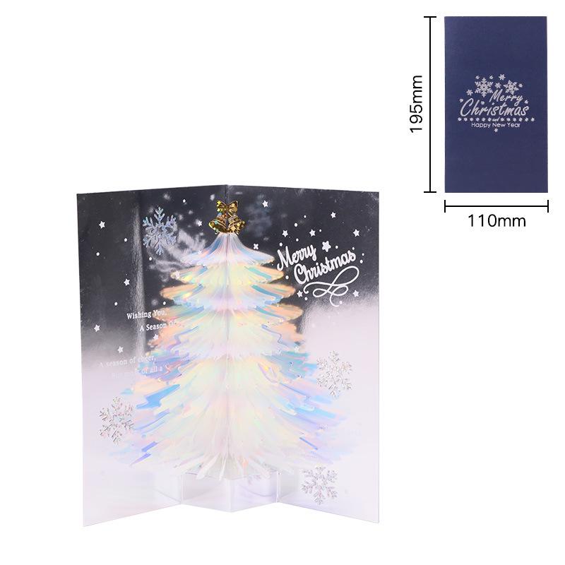 3D Pop-Up Christmas Tree Card - Creative Student Gift for Christmas Activities