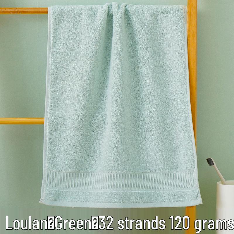 Thick Absorbent Pure Cotton Face Towel with Embroidered Logo for Adults