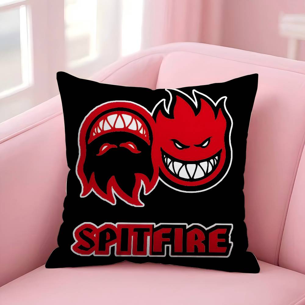 Pillow Anime Pillow Sofa Bed Head Pillow Cover Cushion Cover 45x45 cm Fashion LOGO skateboard S-Spitfire