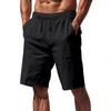 Men's Linen Breathable Thin Beach Casual Loose Five Cent Shorts