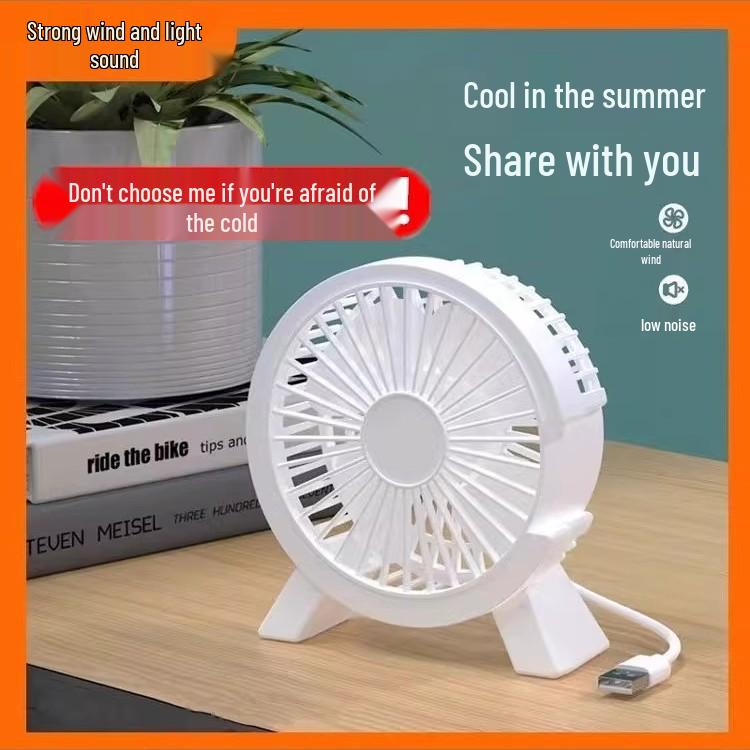 Super Quiet 4-Blade Vertical Desktop & Floor Fan 2025 - Large Airflow, Plug-in