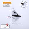 Zinc Alloy F-Shaped Glass Clip: Bathroom/Kitchen Shelf Support Bracket