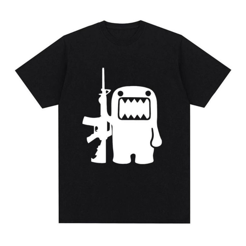 Epic Face Domo Kun Fun Meme Summer Mens and Womens Casual Loose Short sleeved Tshirt