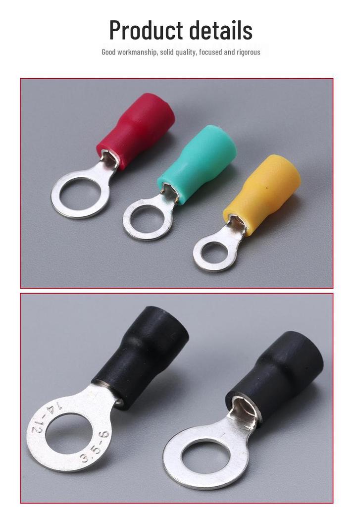 Flame Retardant Insulated Copper O-ring Terminal Lug
