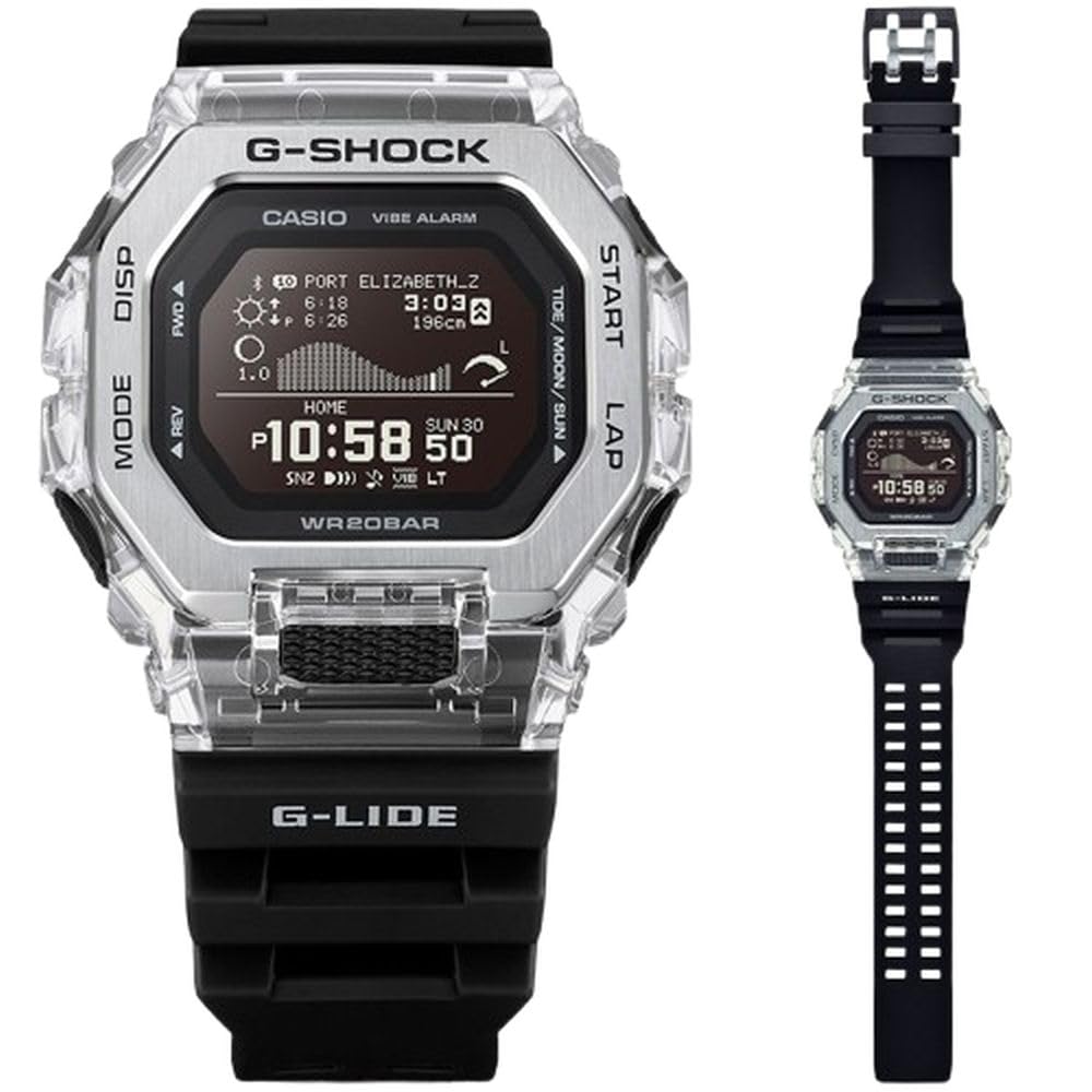 Casio Gleaming Wave Series Watch Black G-Shock GBX100S-1 G-Lide -
