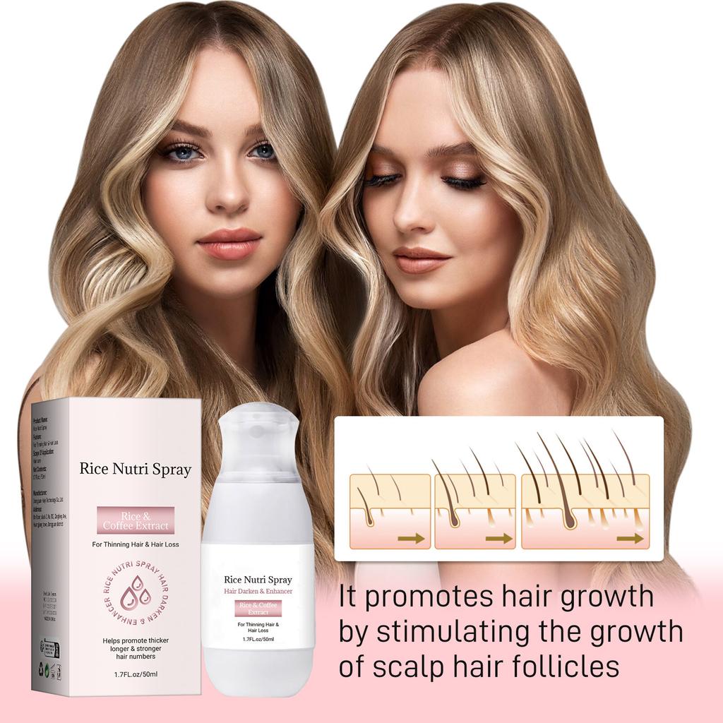 Spray For Thick Beige Hair, Strong Hair, Follicle And Root, Hair Loss Prevention And Thick Hair Color Hair 50ml