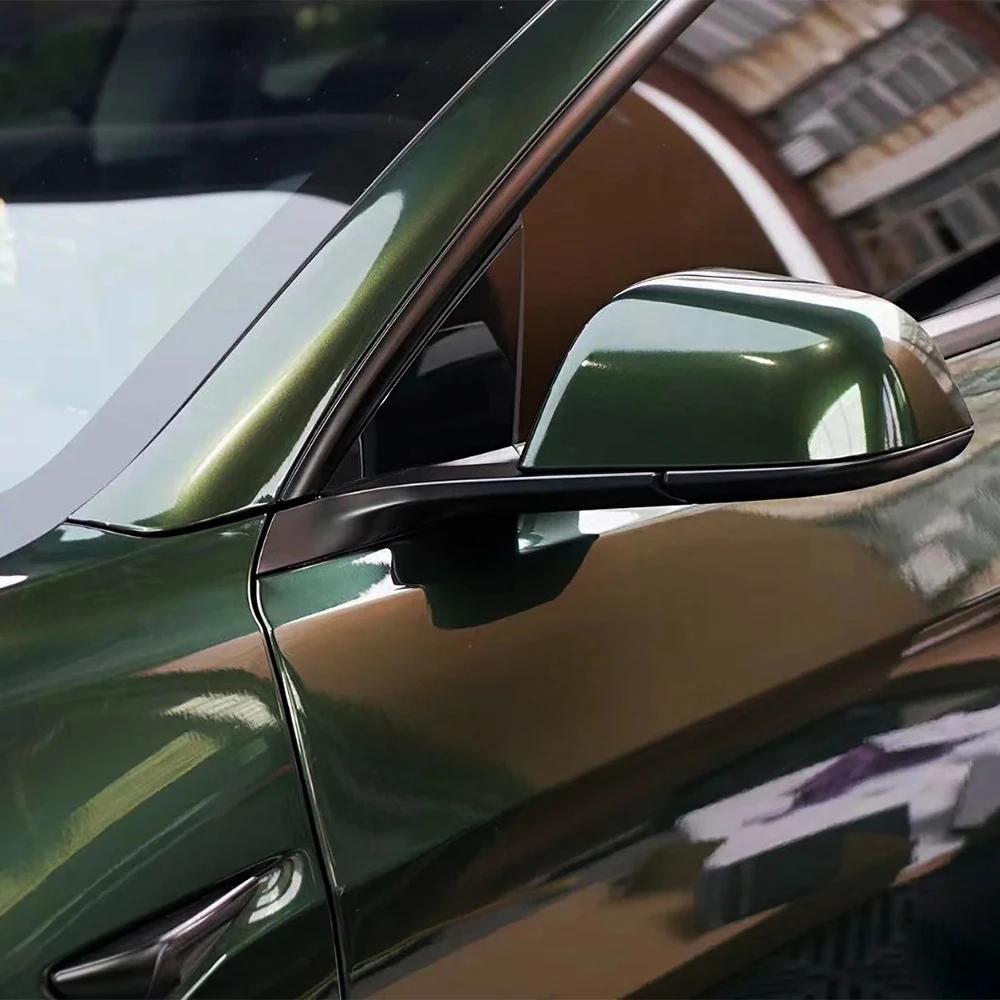 High Quality Gloss Car Vinyl Film PET Midnight Green Car Wrapping Decal With Air Release Technology Auto Styling DIY Decoration