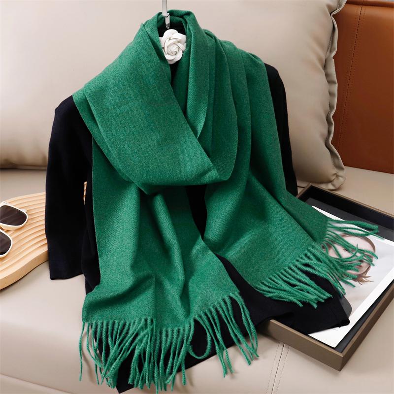 Winter Solid Scarf Women Cashmere Soft Warm Scarves Hijab Female Long Headband Shawl Wrap Bandana Foulard Echarpe Poncho Stoles