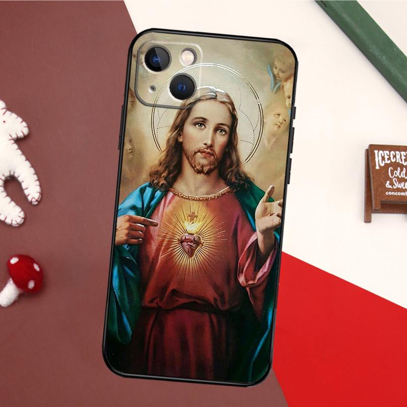God Jesus Case For iPhone 13 Pro Max 16 15 11 12 14 17 Pro Max mini 15 16 Plus 16e 17 Air Back Cover