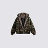STREETRICH Men's Camouflage Hooded Jacket Women's Fur Collar Cotton Padded Coat Retro American Workwear Winter Jacket Warm Outdoor Coat