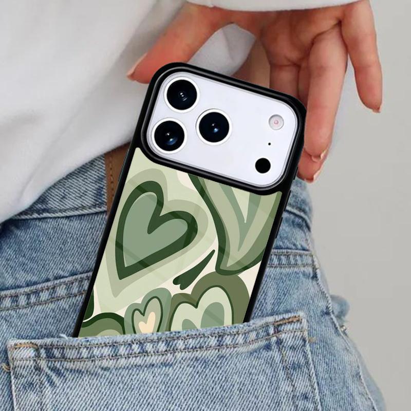 green aesthetic Phone Case for iPhone 16e 15 14 13 12 17 Pro Max Plus Air 17pro Cover Coque