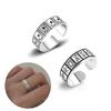 Vintage Poker Card Inspired Hip Hop Adjustable Ring Unisex Jewelry Perfect for Music Festivals and Casual Event
