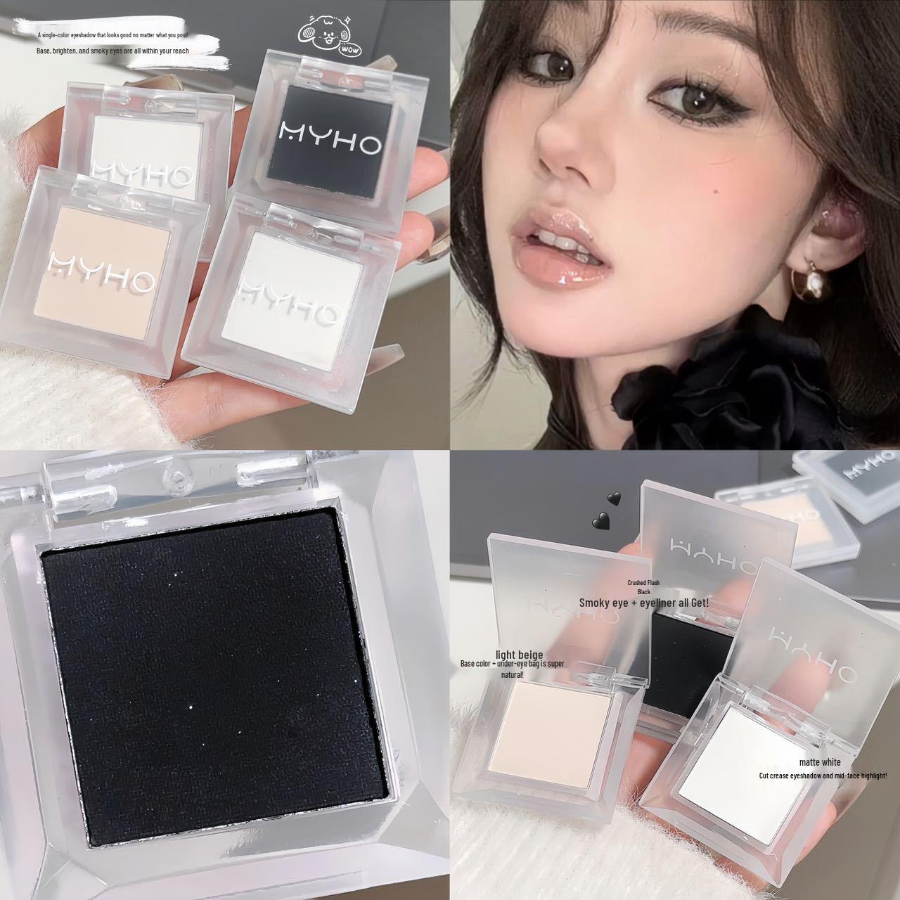 

MYHO Portable Smoky Earth Tone Matte Eyeshadow Palette – Long-lasting, Delicate Powder