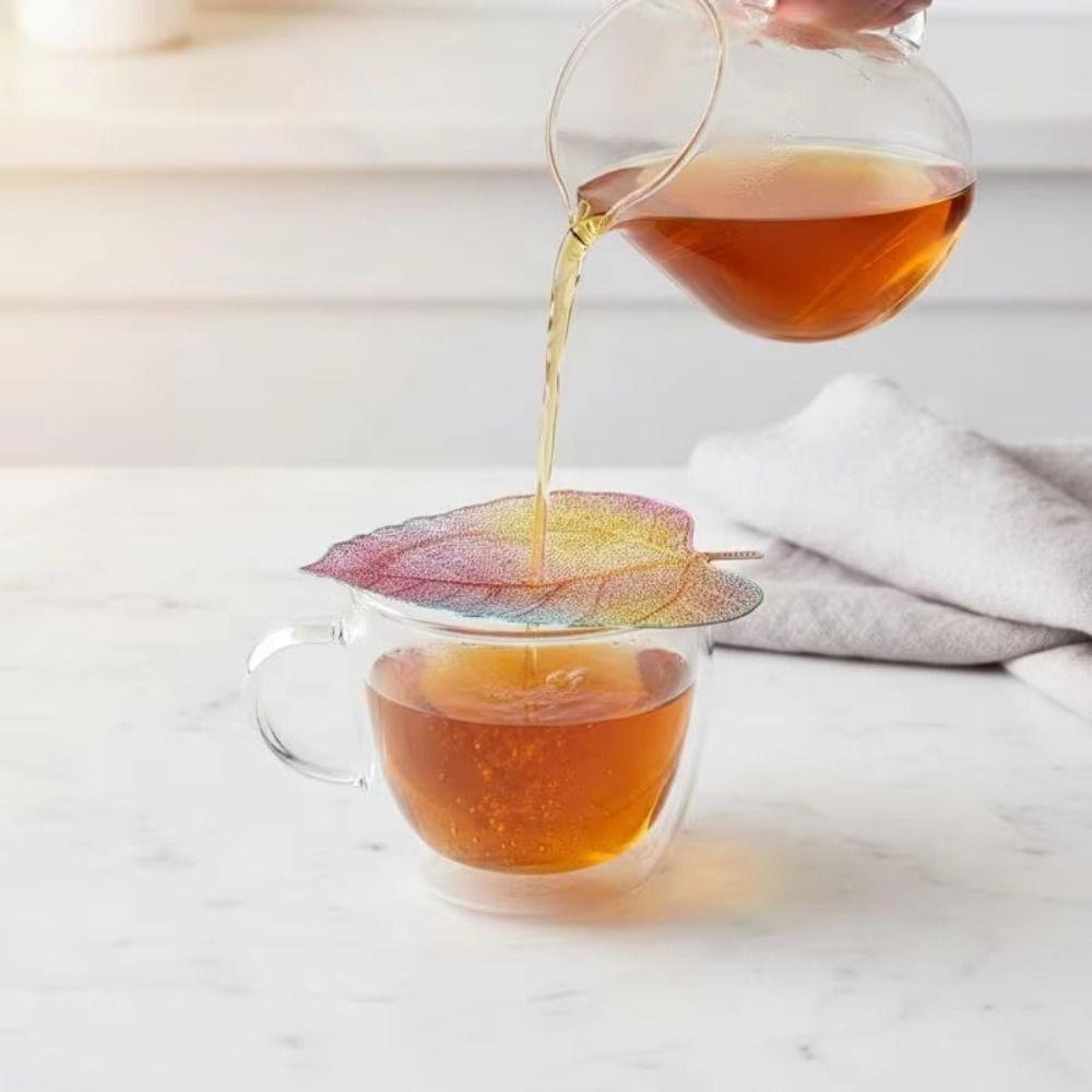 1 Pair Leaf Shape Tea Infuser 304 Stainless Leaf Tea Filter Elegant Tea Strainer Tea Brewing