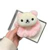 Rilakkuma Fluffy Hair Tie - Autumn/Winter Plush Cartoon Style