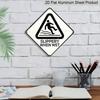 2D Flat - 1pc Vintage Metal Sign, Featuring A Slippery Ground Theme, Perfect As A Warning Decoration Gift for Safety Sign Enthusiasts, Suitable for