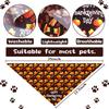 9 Pieces Dog Bandanas Scarf for Happy Halloween Birthday Party Supplies - Washable Triangle Kerchief Bibs for Cats and Pets - Costume Supply