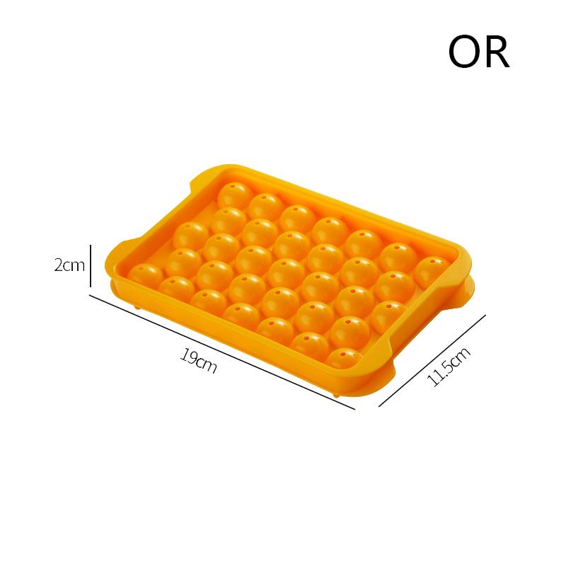33 Hole Round Ice Cube Tray Plastic Style Ice Mold Refrigerator Spherical Diy Moulds Ice Ball Maker Kitchen Tools