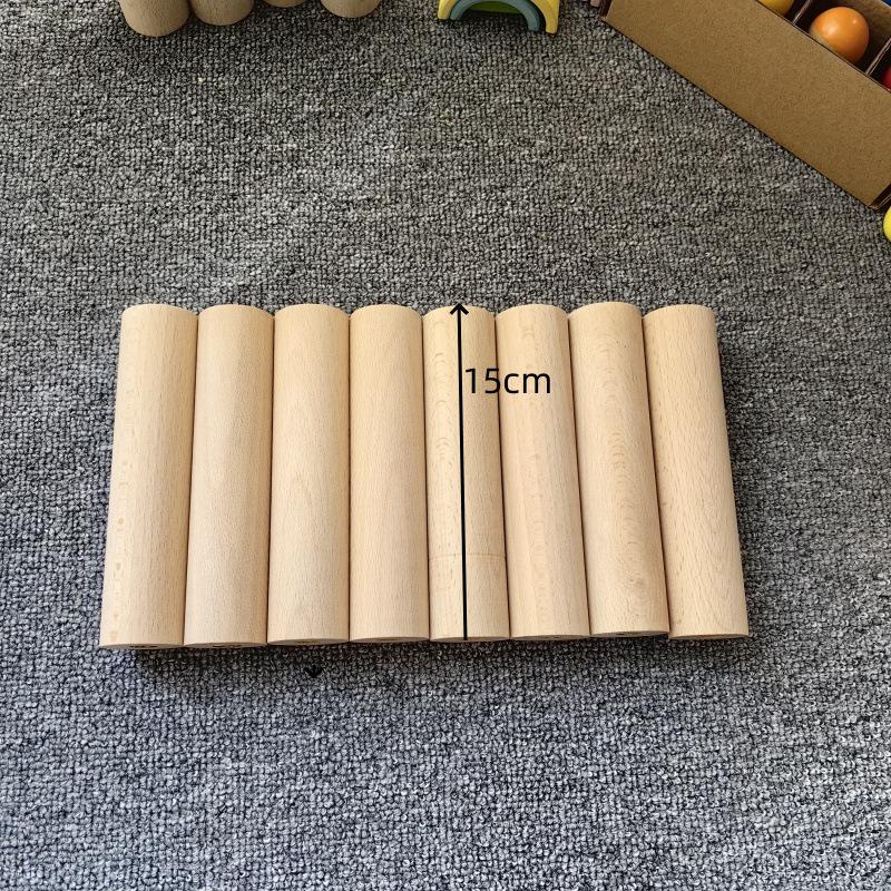 Children's Natural Wood Multi-Layer Storage Rack for Toys and Kindergarten Rooms