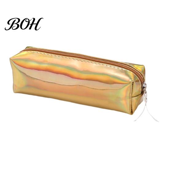 Soft-shell Pencil Bag Gradient Color Case, Cute Cylindrical Pen Pouch for Ink Spill Resistant Case Girls, Waterproof Stationery Students School