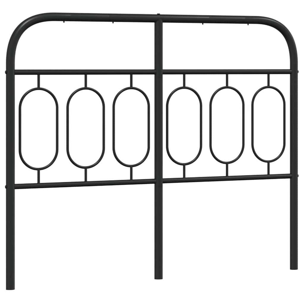 Ersatz-Kopfteil Metall Schwarz 120 cm