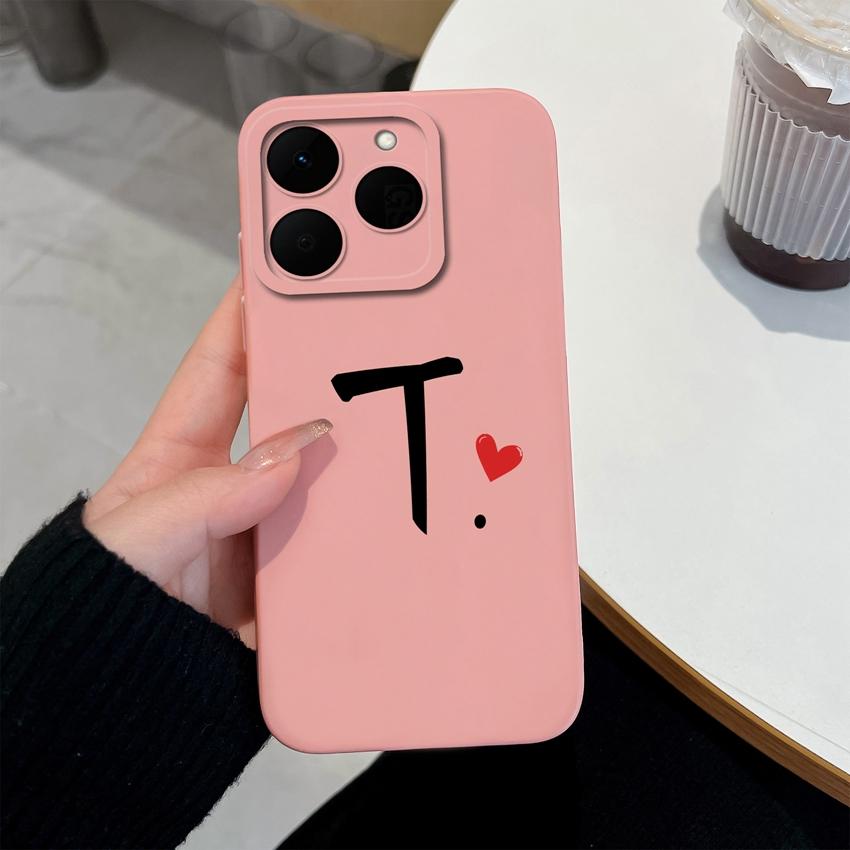 26 Letter Pattern Phone Case For Oppo Realme 15T 15X 14T 14X 16 15 14 13 Pro Casing Soft Matte Silicone Professional Anti Fingerprint Protection Cover