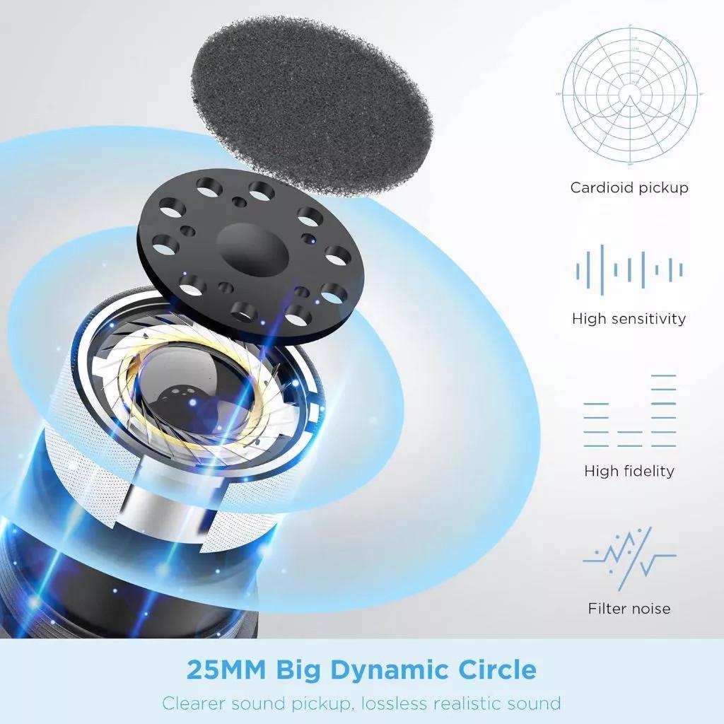 2 In 1 UHF Wireless Microphone Karaoke Dual Handheld Dynamic Microphone with Rechargeable Receiver For Home KTV Sing