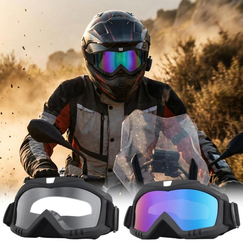Occhiali protettivi Casco da moto Sport all'aria aperta Antivento Antipolvere Occhiali da sci Snowboard Occhiali da motocross Riot Contr