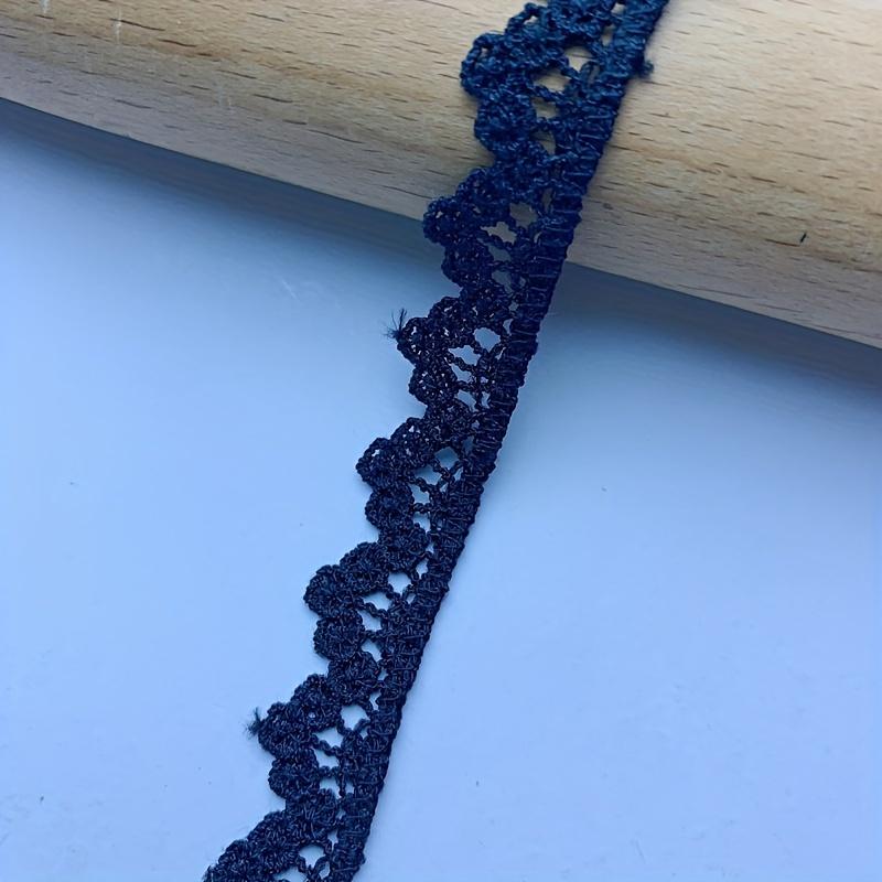 4m/13.12ft fiecare pungă Garnituri din dantelă albă neagră Perfecte pentru îmbrăcăminte Perdele lucrate manual Artizanat accesoriu de cusut margine de flori Panglici din dantelă brodate