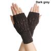 Women Girl Winter Autumn Warm Fingerless Knitted Wool Glove Wrist Gloves Exposed Finger Half Mitten