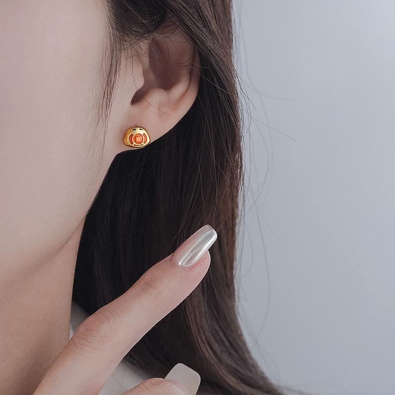 Zodiac Cute Snake New Earrings Earrings Light Luxury Premium Temperament Autumn and Winter Earrings Women