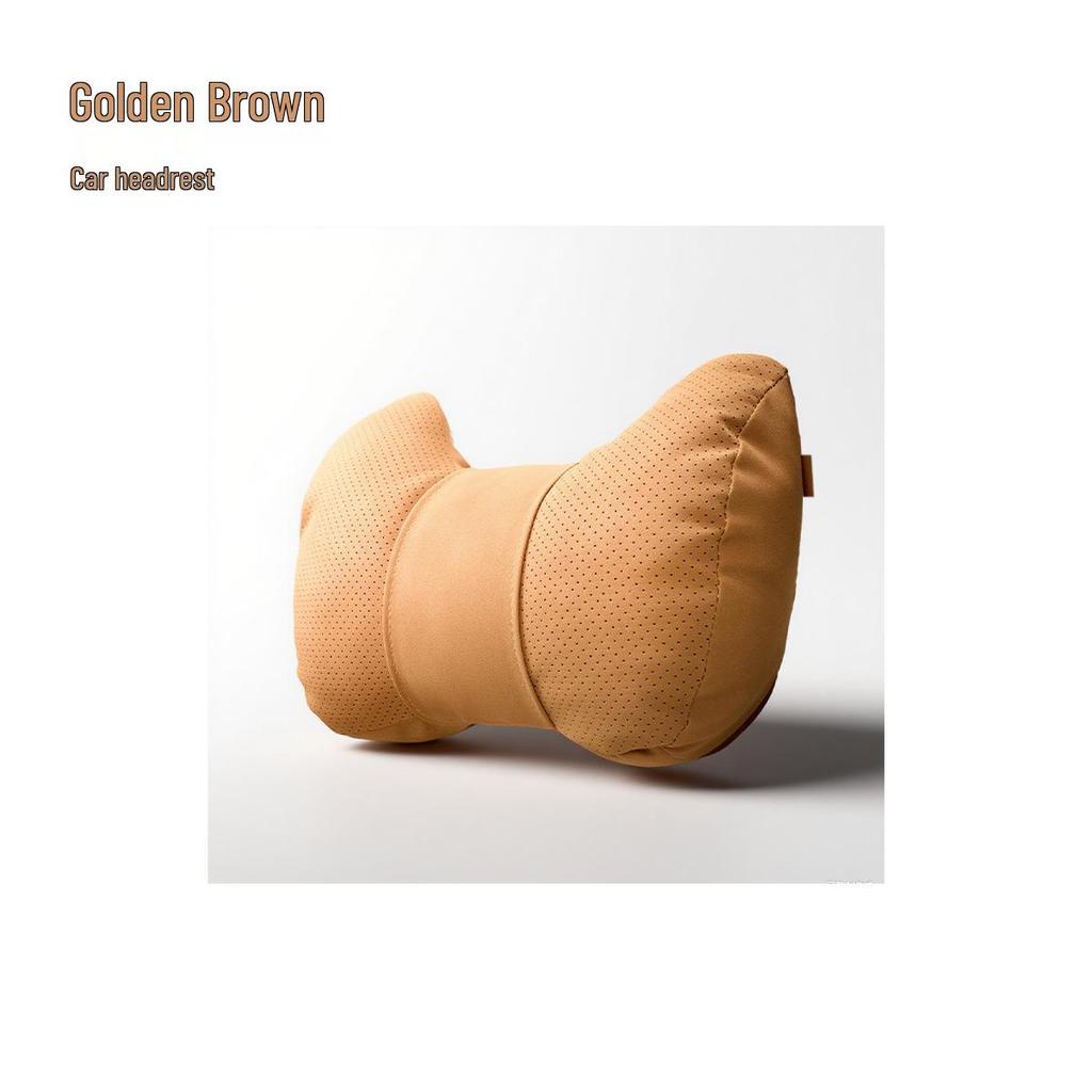Cute S-Class Car Headrest and Lumbar Support Pillow for Comfort