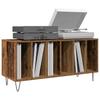 Vinyl Record Cabinet Rustic Wood Look 100 x 38 x 48 cm Engineered Wood
