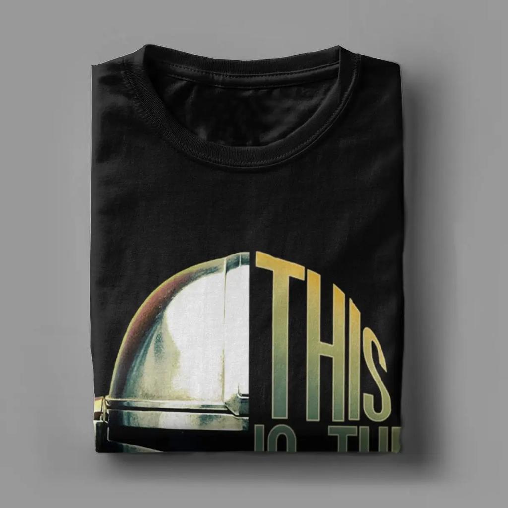 Men's T-Shirt This Is The Way Vintage Pure Cotton Tees Short Sleeve T Shirt Crewneck Tops Party