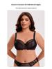 Color Block Anti-Sag Plus Size Full Cup Bra: Breathable, Bust-Minimizing, and Supportive for Large Busts