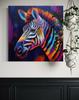 Canvas Print, Zebra Animal Pop Art