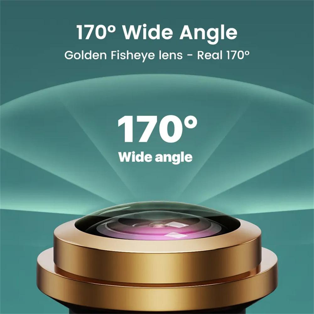 AHD 1080P Fisheye Lens Car Backup Camera Parking Rear View Screw-on Mirror Image