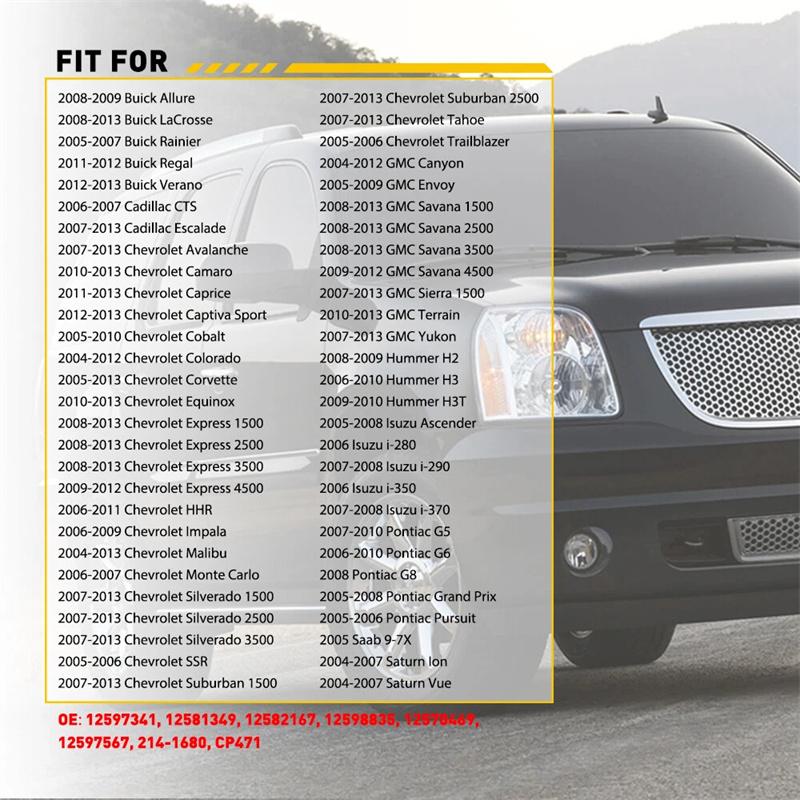 Ventil odvětrávání nádobky s parou 214-1680 12597567 911-032 Pasuje na Buick Cadillac Chevrolet Chevy Gmc Express Silverado Suburban Savana