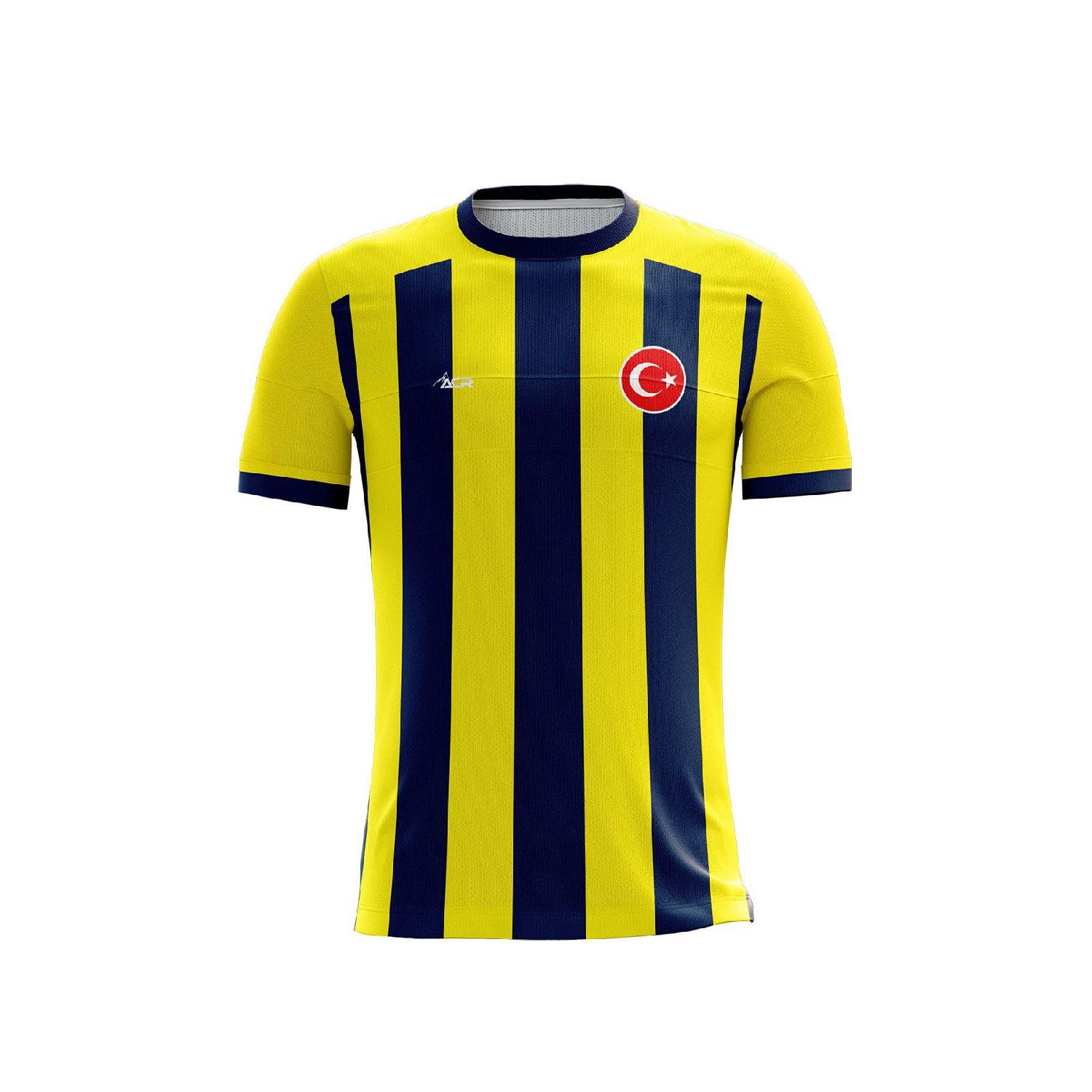 

Персонализированное футбольное джерси одинарное желтое темно-синее 2020 S